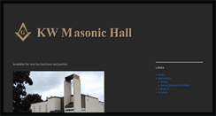 Desktop Screenshot of kwmasonichall.com