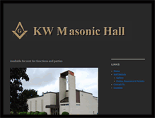 Tablet Screenshot of kwmasonichall.com